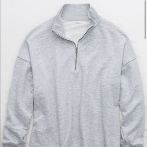 Aerie Sunday Soft Quarter Zip Sweatshirt